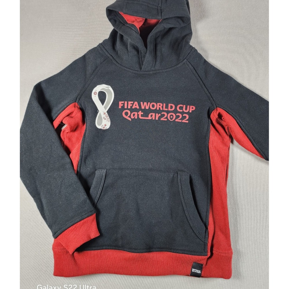 NWT Fifa World Cup 2022 Qatar Kids Hoodie NWT Small 8 Soccer Football